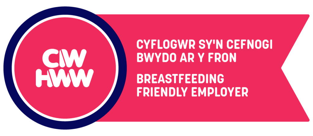 Cyflogwr sy'n cefnogi bwydo ar y fron